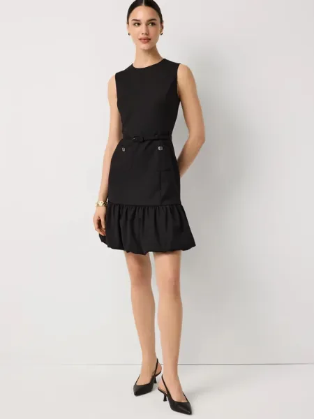 Bubble Hem Mini Dress